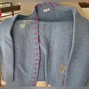 Johnny Was “Elliott” Embroidered Cardigan